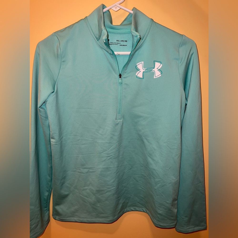 🛍️NWT Teal Under Armor Crewneck